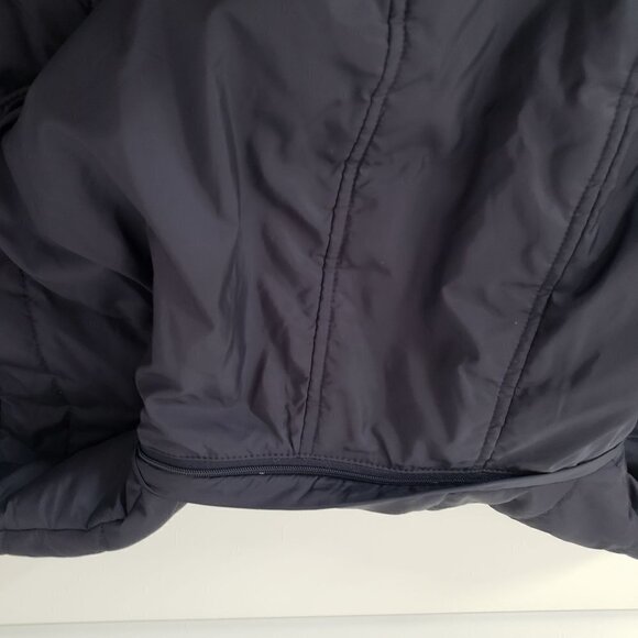 Tumi Tech Puffer Coat Quilted Hooded Polyester Pockets Black Mens XL - Picture 7 of 14